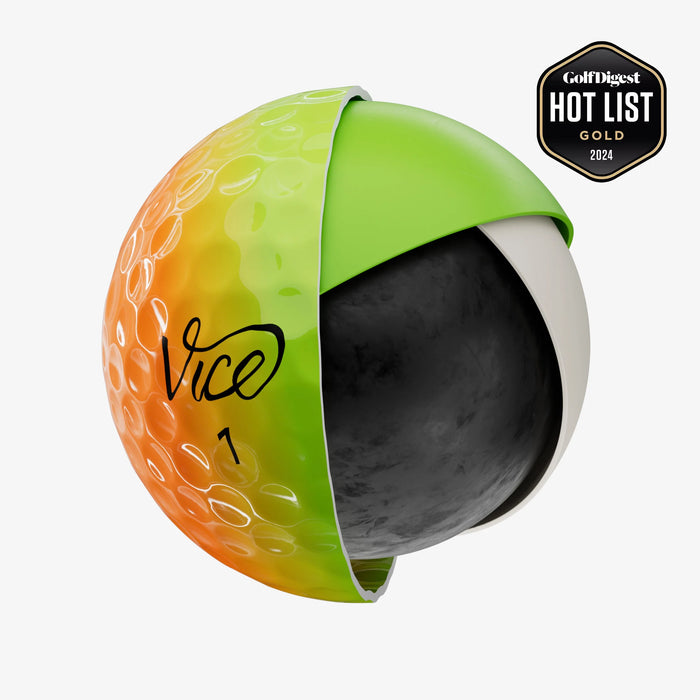 Vice Pro Plus Golf Balls | Optimized for Golfers with Higher Swing Speeds, 12 Pack