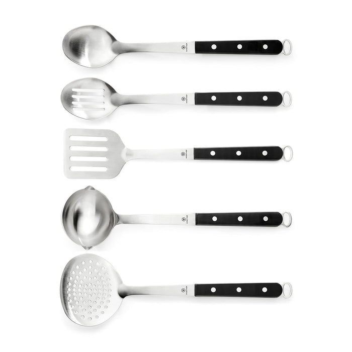 5-Piece Chef's Tool Set with Triple Riveted High-Impact Polypropylene Handles