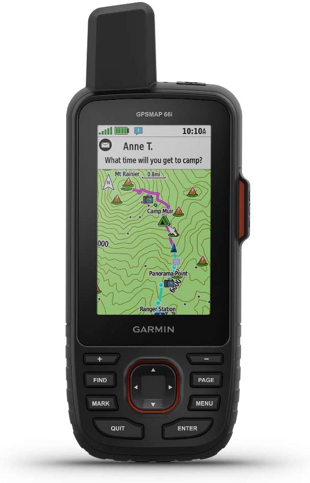 Garmin - GPSMAP 66i, GPS Handheld and Satellite Communicator, Featuring TopoActive mapping and inReach Technology