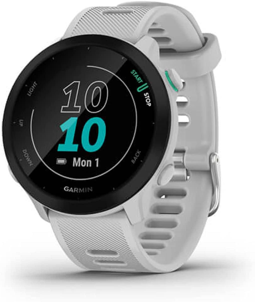 Garmin - Forerunner 55 GPS Multisport Smartwatch, White
