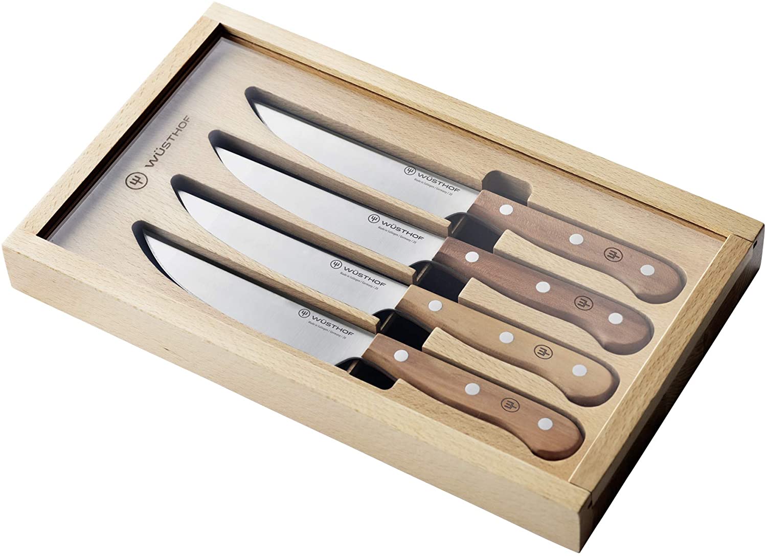 Wusthof - Stainless & Gift Sets Four Piece Plum Steak Knife Set 