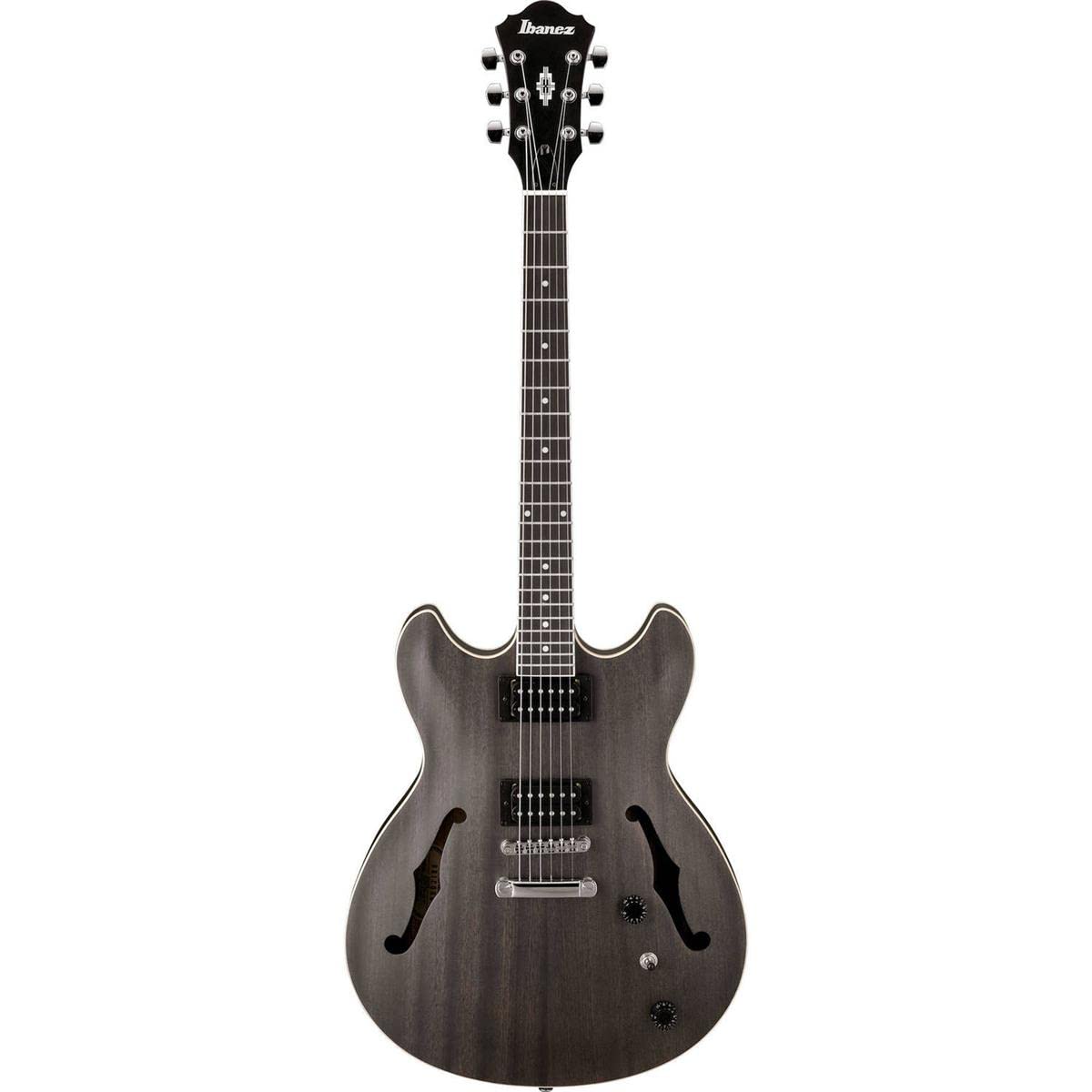 Ibanez - AS53T, 6 String String Solid-Body Electric Guitar, Right, Transparent Black Flat