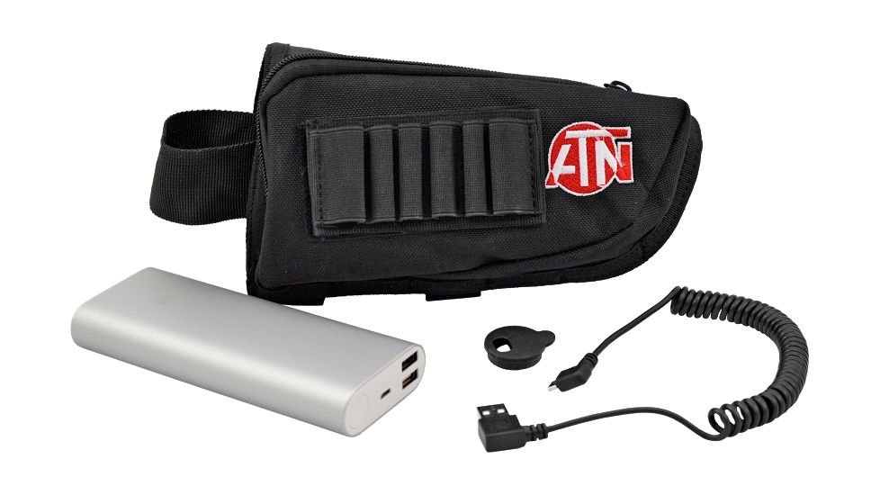 ATN - Extended life Battery Pack 20000 mAh with usb cable, cap and Butt Stock Case