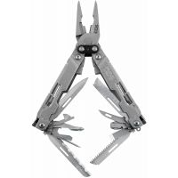 SOG - PowerAccess Deluxe EDC Utility Multi-Tool, 21 Lightweight Specialty Tools, Stainless Steel Construction w/ Nylon Sheath