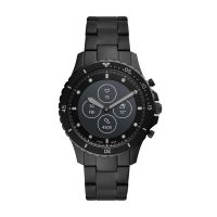 Fossil Men's Hybrid Smartwatch HR FB-01 Black Stainless Steel